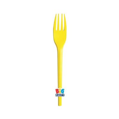 FORCHETTE ECOLOR GIALLO 20 PZ 16 CM