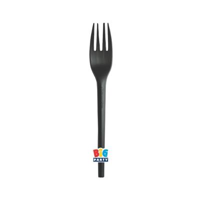 FORCHETTE ECOLOR NERE 20 PZ 16 CM