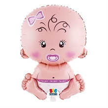 PALLONCINO MYLAR NASCITA BABY GIRL 43X82 CM