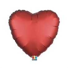 PALLONCINO MYLAR CUORE ROSSO SATINATO 45 CM