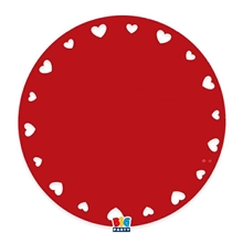 SOTTOPIATTI ROSSI LOVE PASSION 32 CM 4 PZ