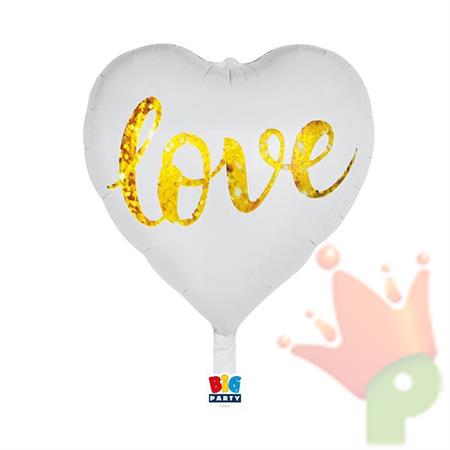 PALLONCINO CUORE SWEET LOVE GOLD 45 CM