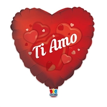 PALLONCINO MYLAR CUORE TI AMO 45 CM