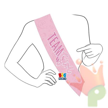 FASCIA PREMIO GENDER REVEAL TEAM GIRL