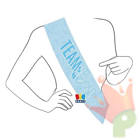 FASCIA PREMIO GENDER REVEAL TEAM BOY