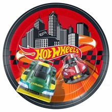 PIATTI IN CARTA HOT WHEELS 23 CM 8 PZ