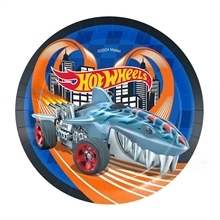 PIATTI IN CARTA HOT WHEELS 18 CM 8 PZ