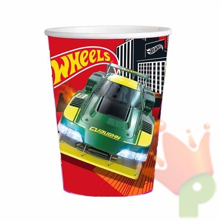 BICCHIERI IN CARTA HOT WHEELS 8 PZ 250 CC