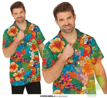 CAMICIA A FIORI ADULTO TAGLIA 52/54