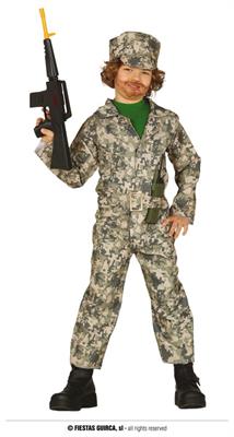 COSTUME MILITARE BAMBINI TG.5-6 ANNI