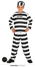 COSTUME PRIGIONIERO BAMBINO TG. 7-9 ANNI