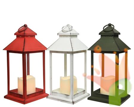 LANTERNA CON LED 13,5X32CM COLORI ASSORTITI