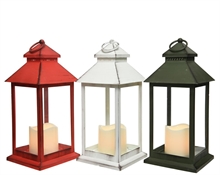 LANTERNA CON LED 13,5X32CM COLORI ASSORTITI