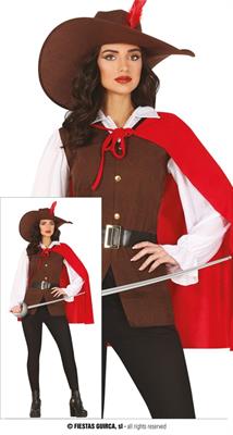 COSTUME MOSCHETTIERE DONNA TG S 36-38