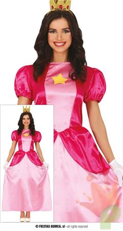 COSTUME PRINCIPESSA PEACH ADULTA TG. 38-40 M