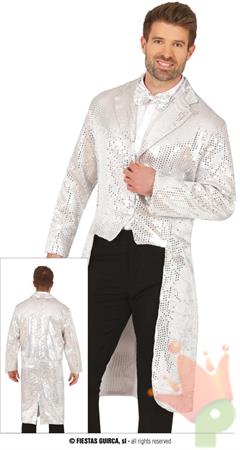 COSTUME FRAC ARGENTO ADULTO TG. 52-54 L