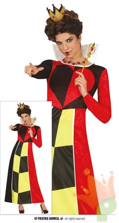 COSTUME REGINA DI CUORI ADULTA TG. 42-44 L