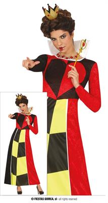 COSTUME REGINA DI CUORI ADULTA TG. 42-44 L