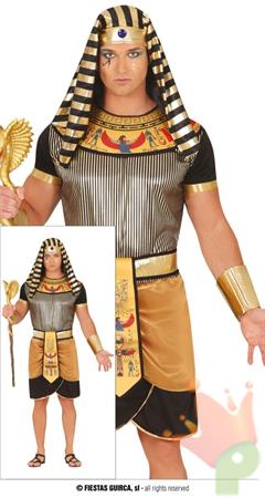COSTUME FARAONE EGIZIANO NERO ADULTO TG.52-54 L