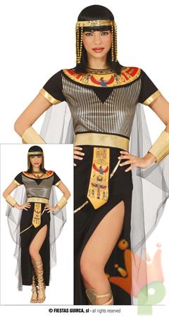 COSTUME EGIZIANA NERO CLEOPATRA TG. 36-38 S