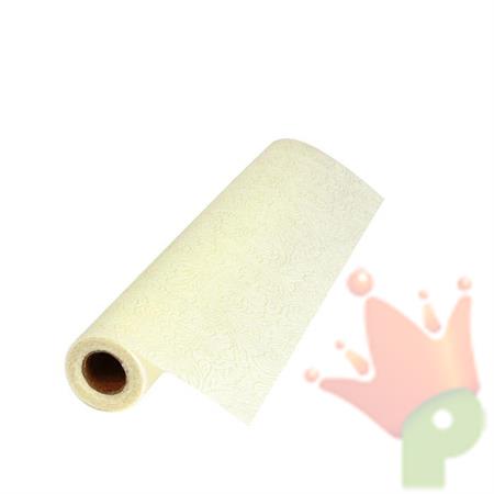 RUNNER TNT 40X5MT FLORAL AVORIO