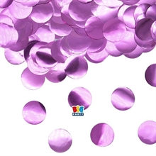 CORIANDOLI IN FOIL TONDI 2 CM ROSA METAL 50 GR