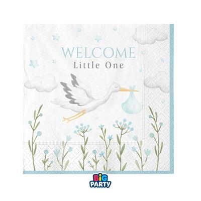 TOVAGLIOLI CICOGNA CELESTE WELCOME LITTLE ONE 16 PZ 25X25