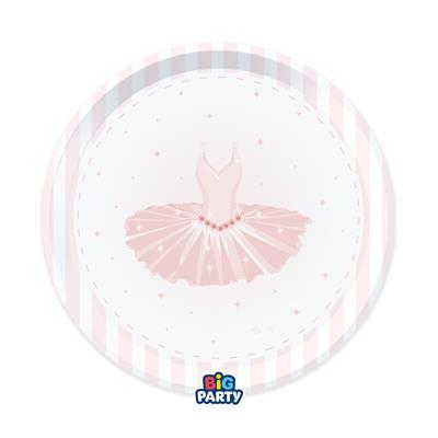 PIATTI TEMA BALLERINA 6 PZ 22 CM