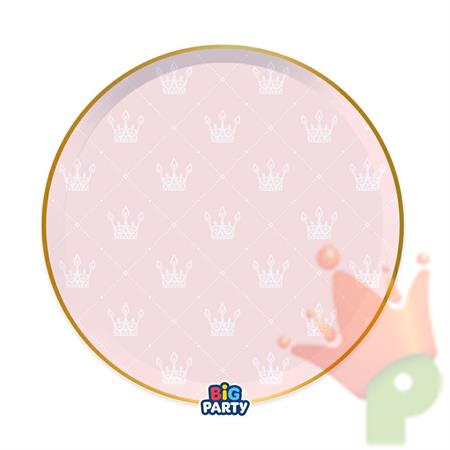 PIATTI PRINCIPESSA ROSA 6 PZ 24 CM