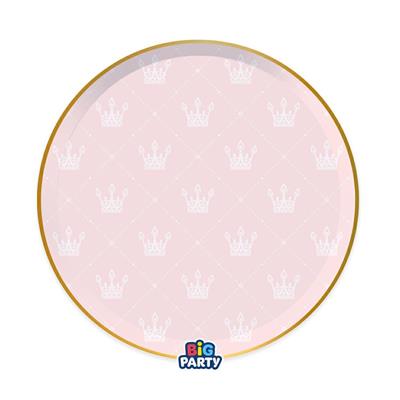 PIATTI PRINCIPESSA ROSA 6 PZ 24 CM