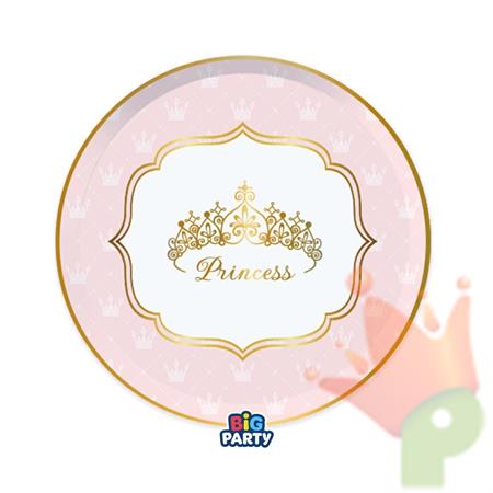 PIATTI PRINCIPESSA ROSA 6 PZ 18 CM