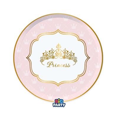 PIATTI PRINCIPESSA ROSA 6 PZ 18 CM