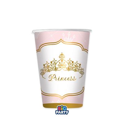 BICCHIERI PRINCIPESSA ROSA 6 PZ 250 CC