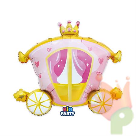 PALLONCINO MYLAR CARROZZA PRINCIPESSA 74X63 CM