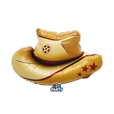 PALLONCINO MYLAR CAPPELLO COWBOY 62X48 CM