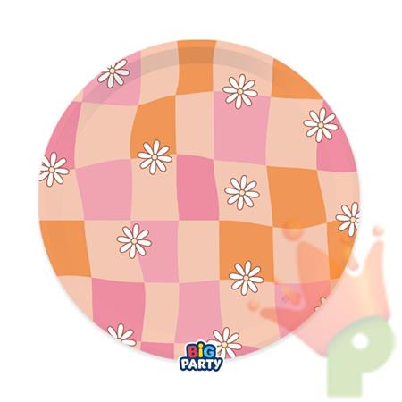 PIATTI HIPPIE GROOVY PARTY 22 CM 6 PZ