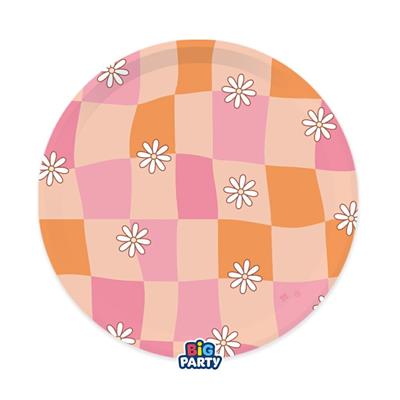 PIATTI HIPPIE GROOVY PARTY 22 CM 6 PZ