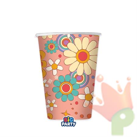 BICCHIERI HIPPIE GROOVY PARTY 250 CC 6 PZ