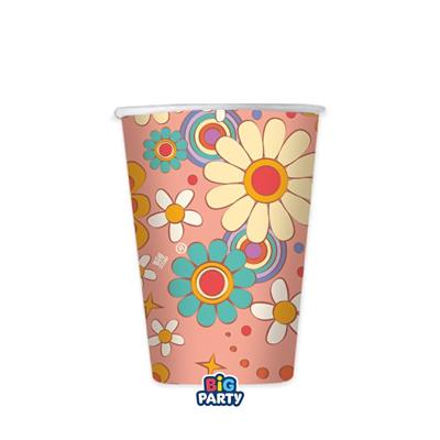 BICCHIERI HIPPIE GROOVY PARTY 250 CC 6 PZ