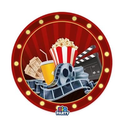 PIATTI CINEMA 22 CM 6 PZ