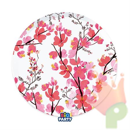 PIATTI DECO FIORI DI CILIEGIO 24 CM 6 PZ