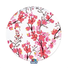 PIATTI DECO FIORI DI CILIEGIO 24 CM 6 PZ