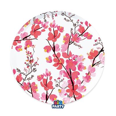 PIATTI DECO FIORI DI CILIEGIO 24 CM 6 PZ