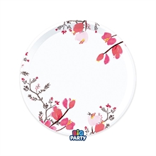 PIATTI DECO FIORI DI GILIEGIO 18 CM 6 PZ
