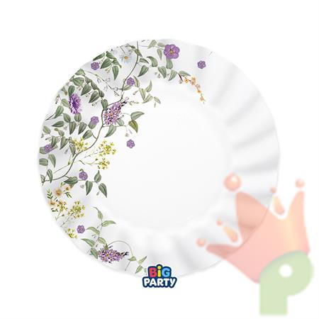 PIATTI FLOWERS GARDEN 20 CM 6 PZ