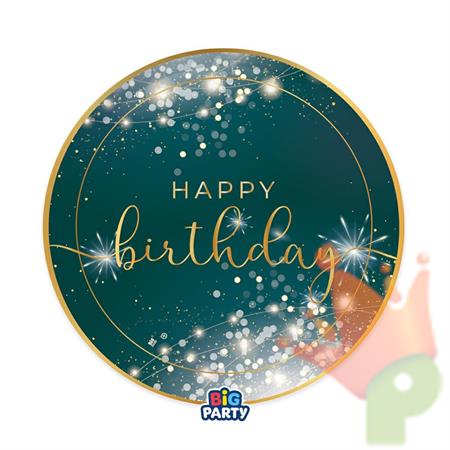 PIATTI HAPPY BIRTHDAY GLAMOUR 24 CM 6 PZ