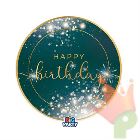 PIATTI HAPPY BIRTHDAY GLAMOUR 18 CM 6 PZ