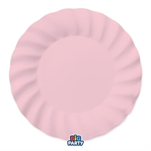 PIATTI IN CARTA WAVY ROSA BABY 30 CM 6 PZ