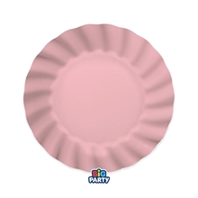 PIATTI IN CARTA WAVY ROSA BABY 20 CM 6 PZ