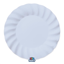 PIATTI IN CARTA WAVY CELESTE BABY 30 CM 6 PZ